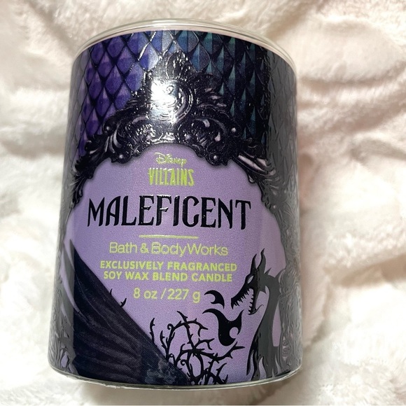 🖤NWT Disney Villains Maleficent Candle Bath & Body Works 8oz Single Wick - Picture 3 of 9